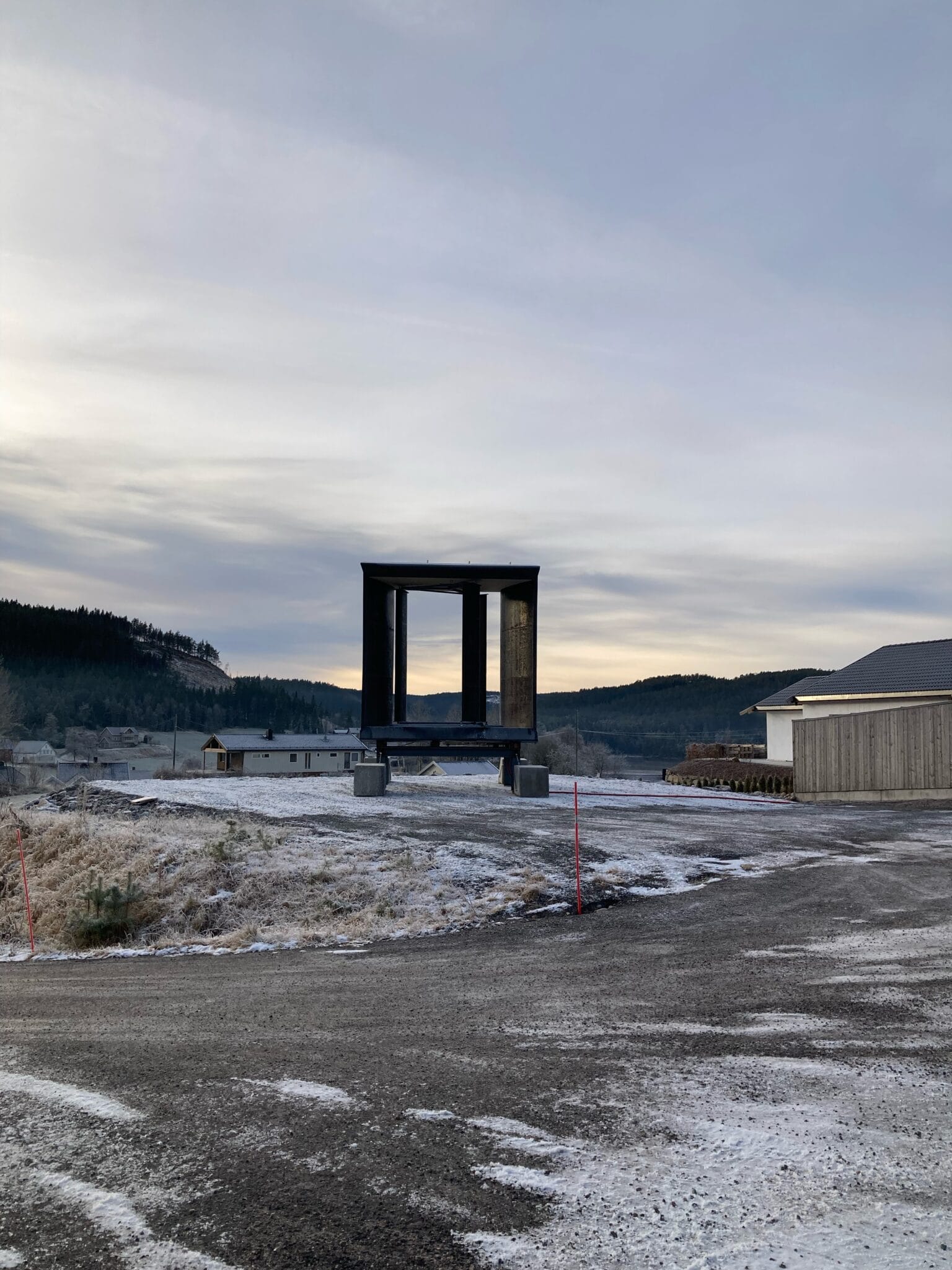 FALK VAWT-prototype på testområdet